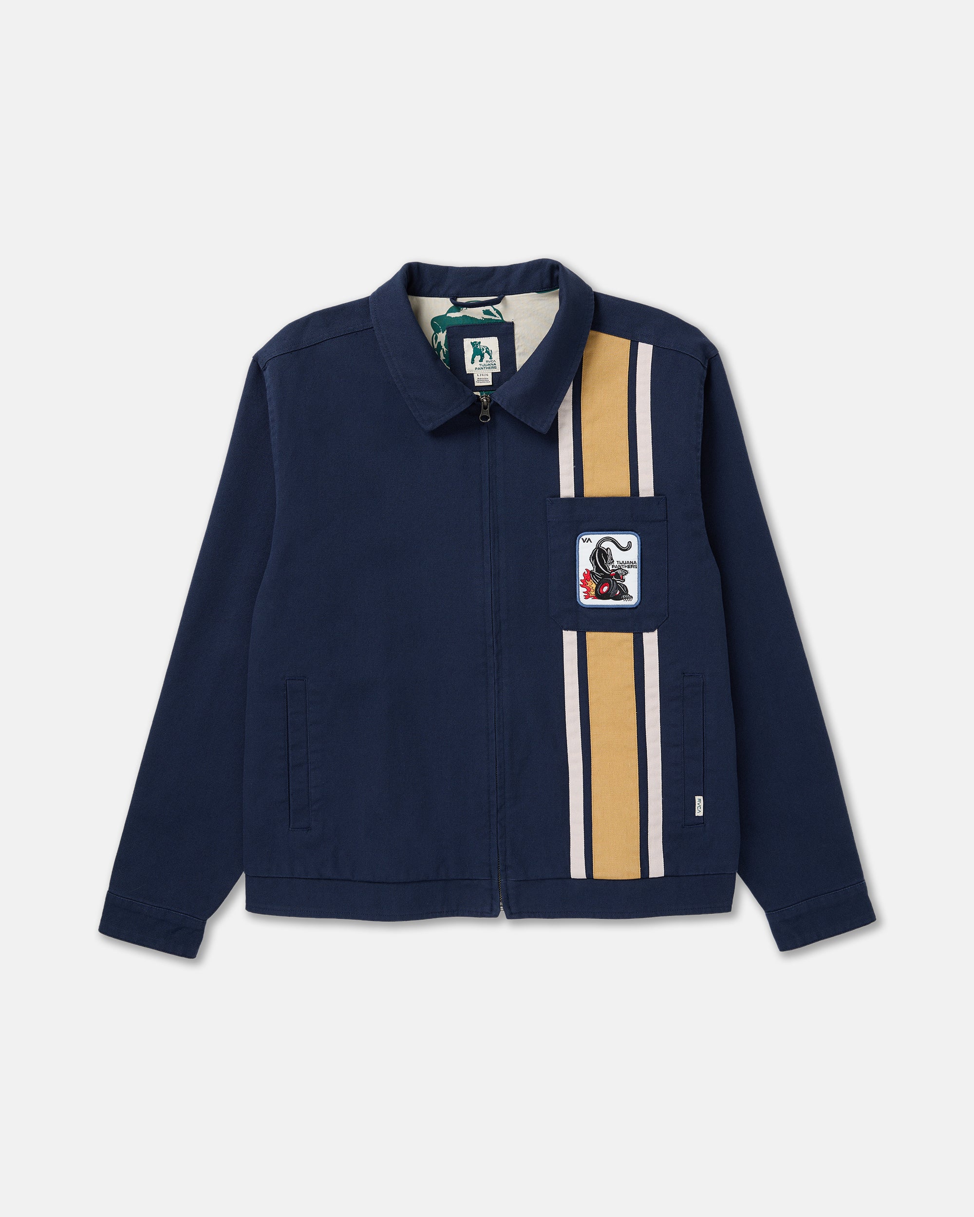 RVCAxBEDWIN&THEHEARTBREAKERSトラックジャケットXL Panther Team Jacket - RVCA