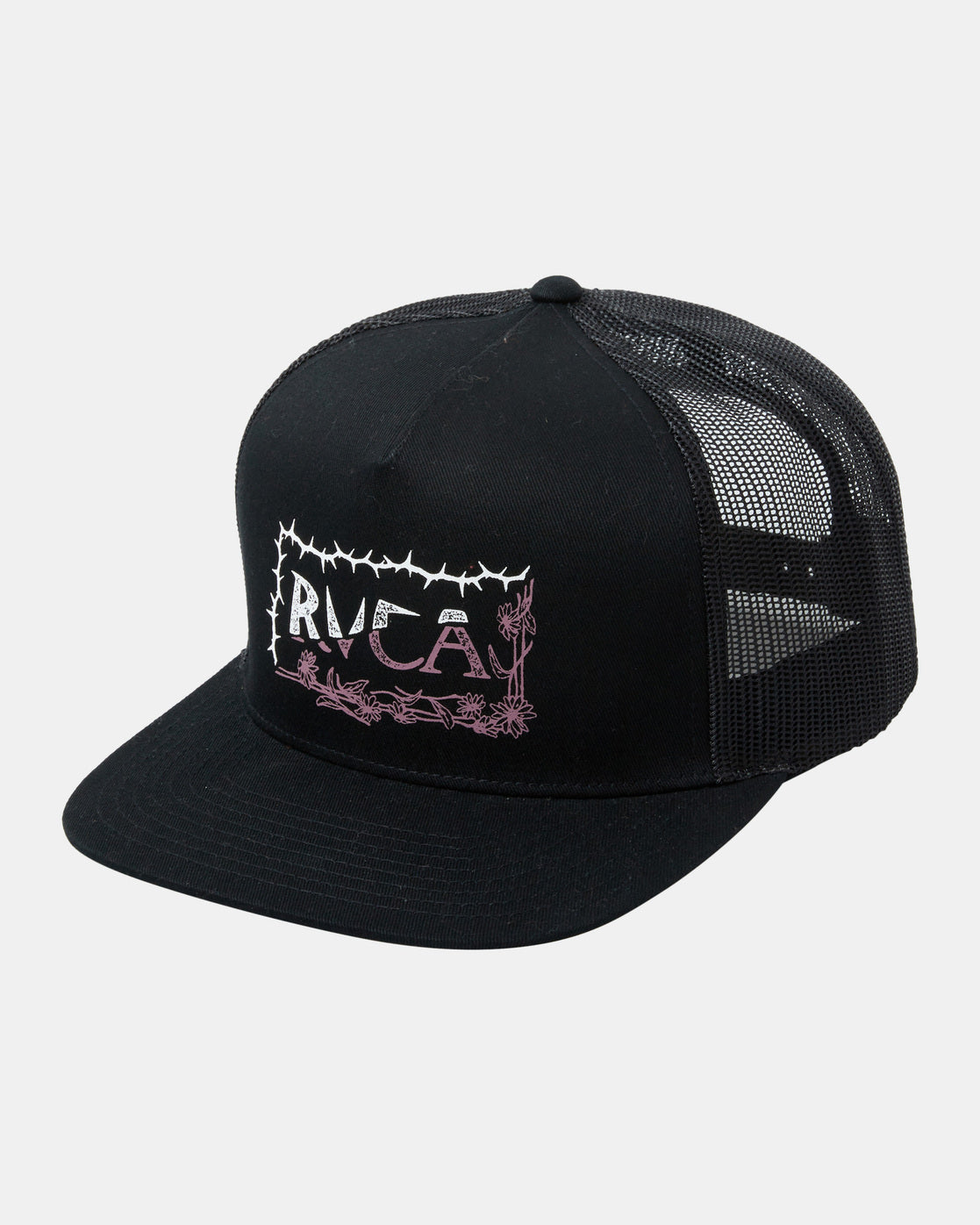 RVCA Sharp Split Trucker Hat - Black