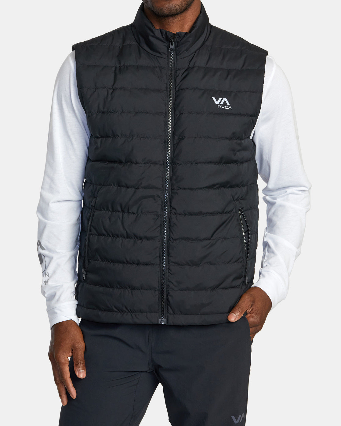 Packable Puffa Puffer Vest - Black – RVCA.com