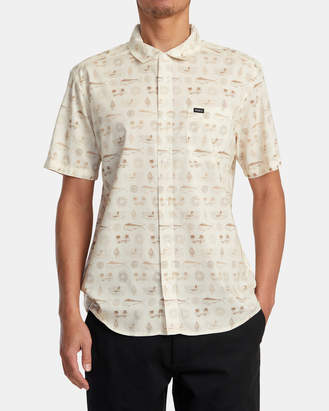 Dorado Short Sleeve Woven Shirt - Natural