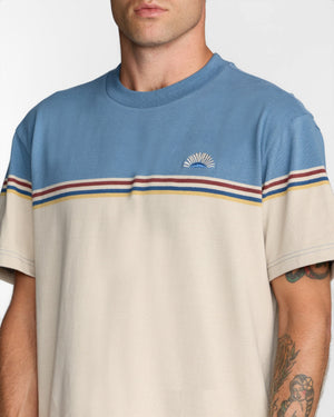 Pismo Stripe Short Sleeve Tee - RVCA