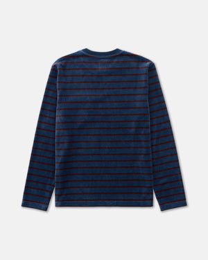 Pile Knit Long Sleeve Velour Sweatshirt