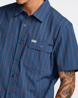 TJP Dayshift Stripe Short Sleeve Shirt