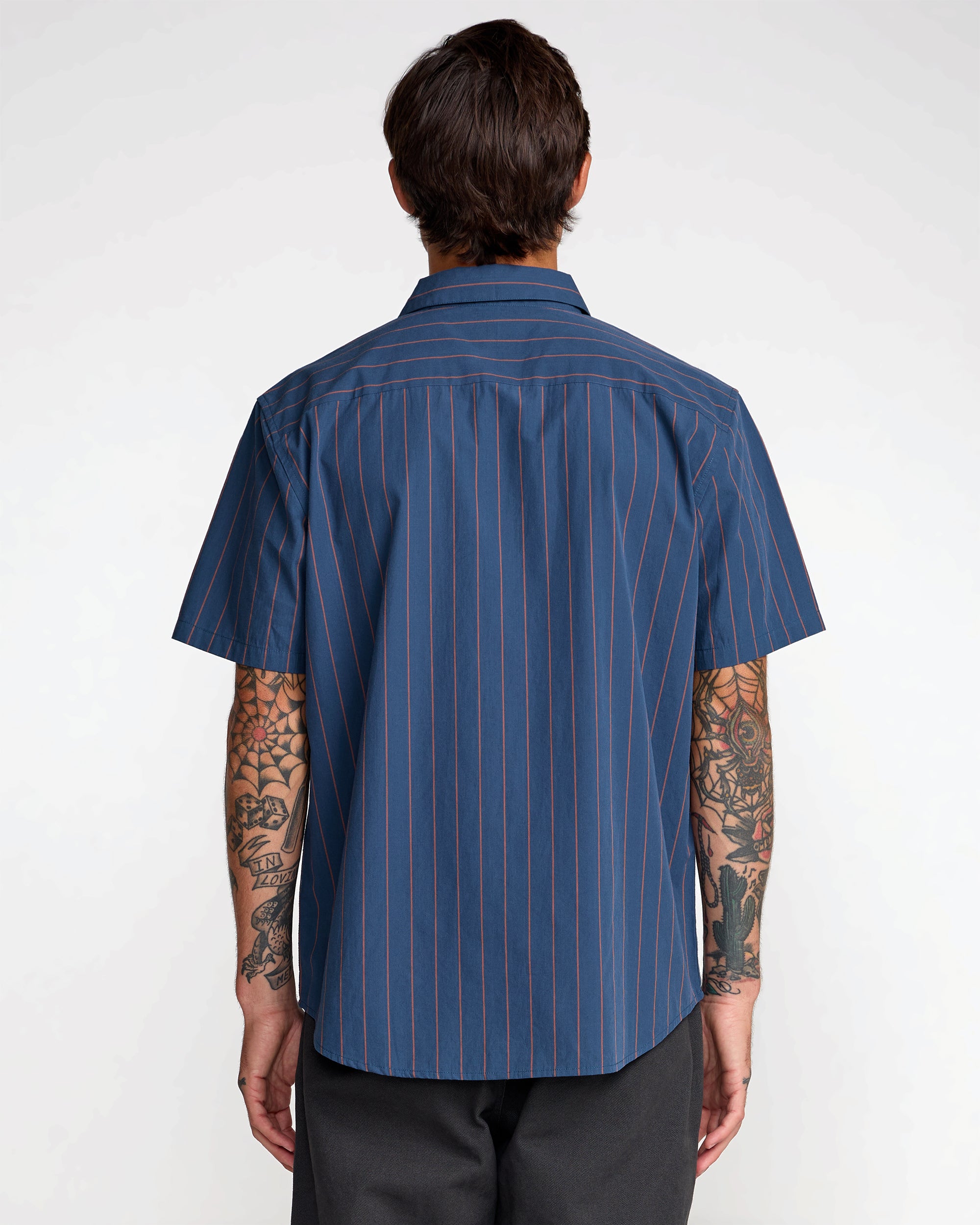 TJP Dayshift Stripe Short Sleeve Shirt - RVCA