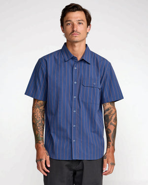 TJP Dayshift Stripe Short Sleeve Shirt