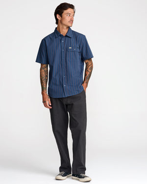 TJP Dayshift Stripe Short Sleeve Shirt