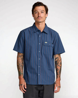TJP Dayshift Stripe Short Sleeve Shirt