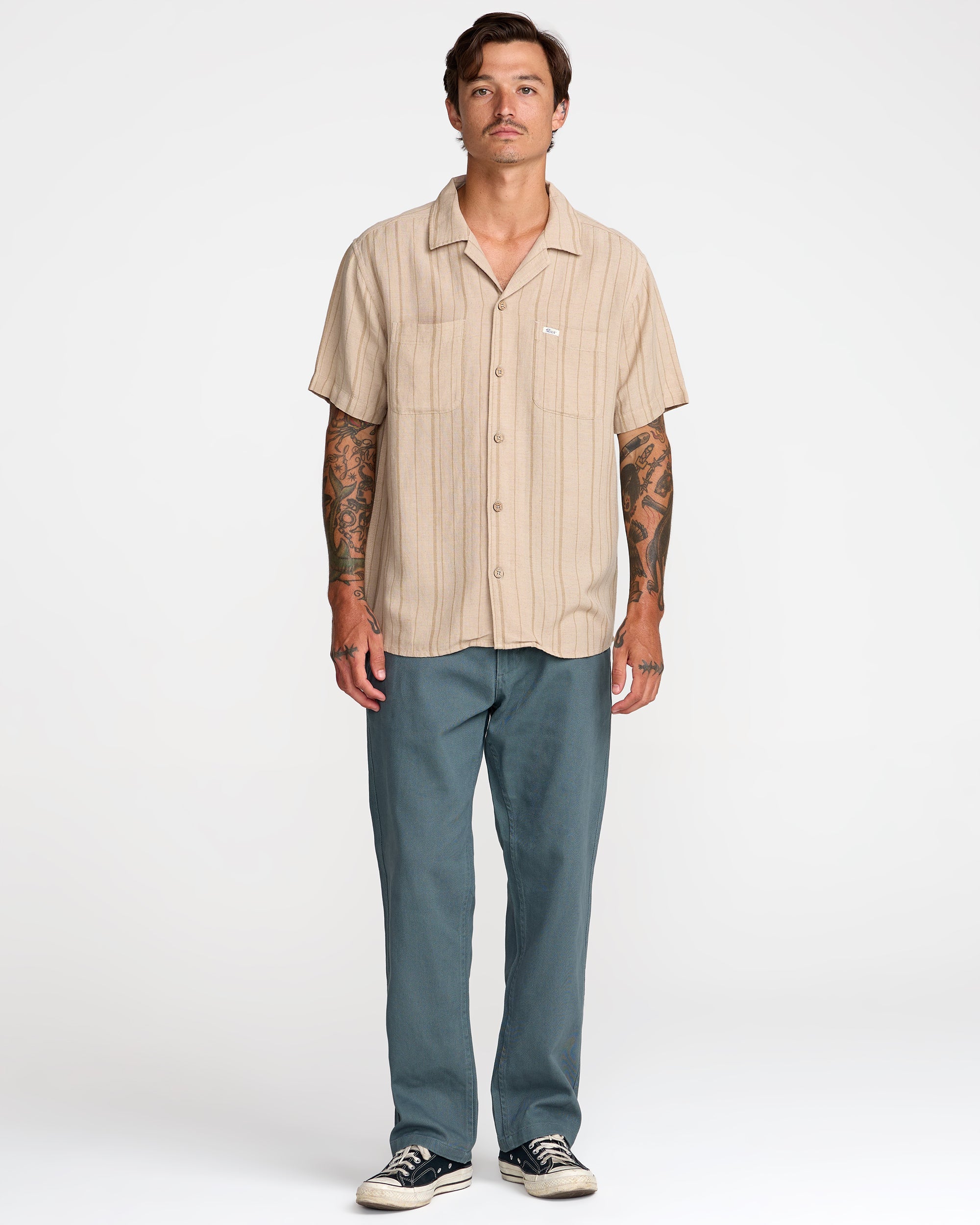 Exotica Stripe Short Sleeve Shirt - RVCA