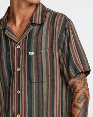 Exotica Stripe Short Sleeve Shirt - RVCA