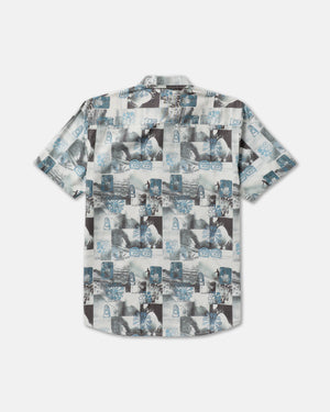 Kauai Block Print Collage Shirt
