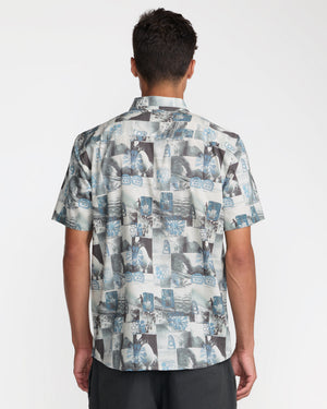 Kauai Block Print Collage Shirt