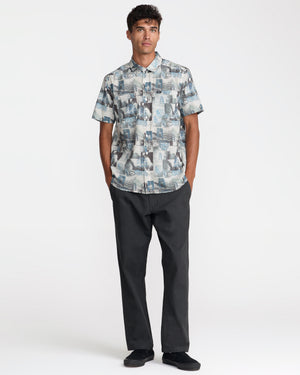 Kauai Block Print Collage Shirt