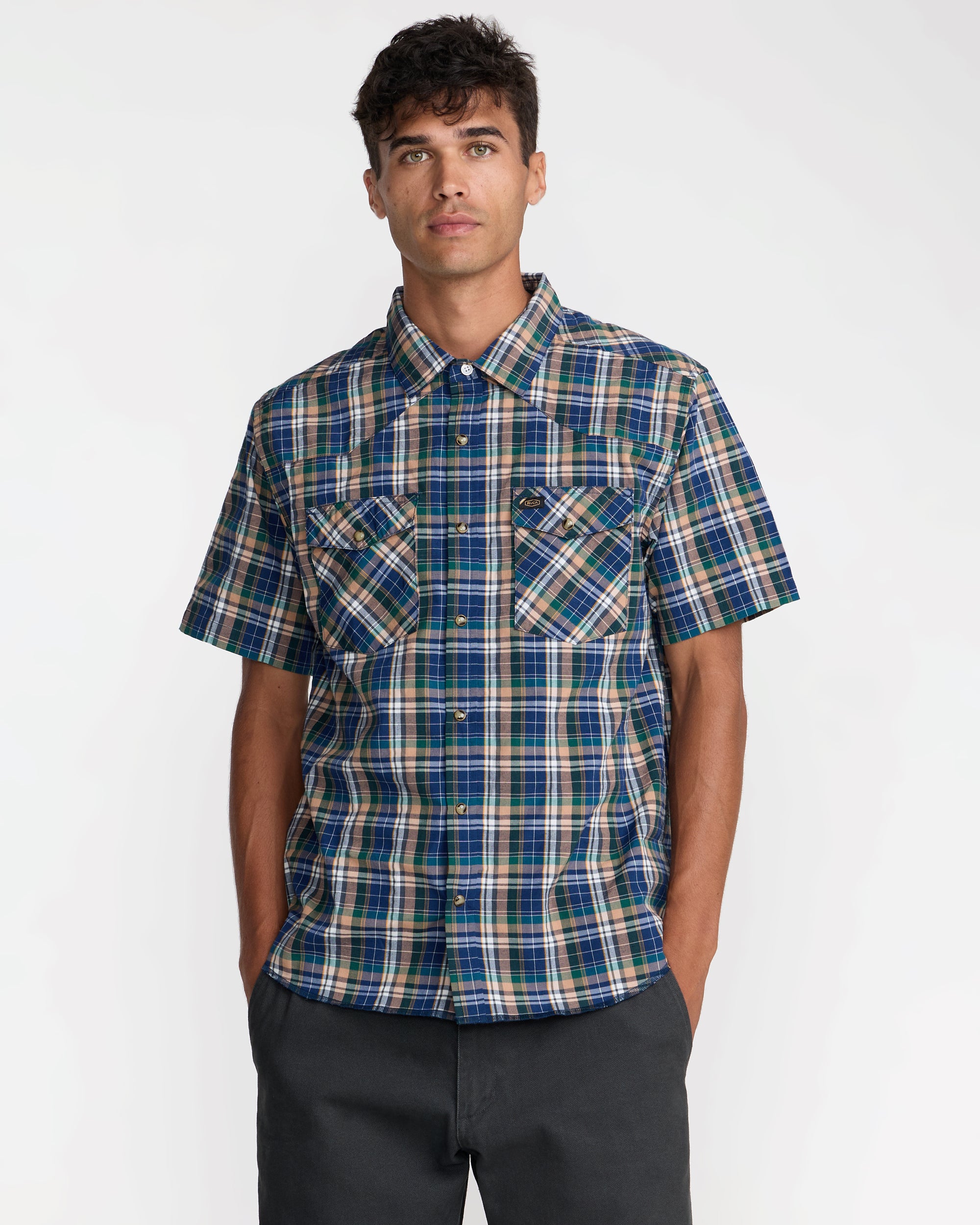 Dayshift Truckin Plaid Short Sleeve Shirt – RVCA