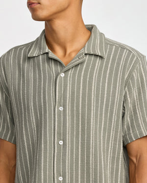 VAcancy Stripe Short Sleeve Shirt - RVCA