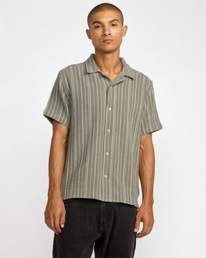 VAcancy Stripe Short Sleeve Shirt - RVCA