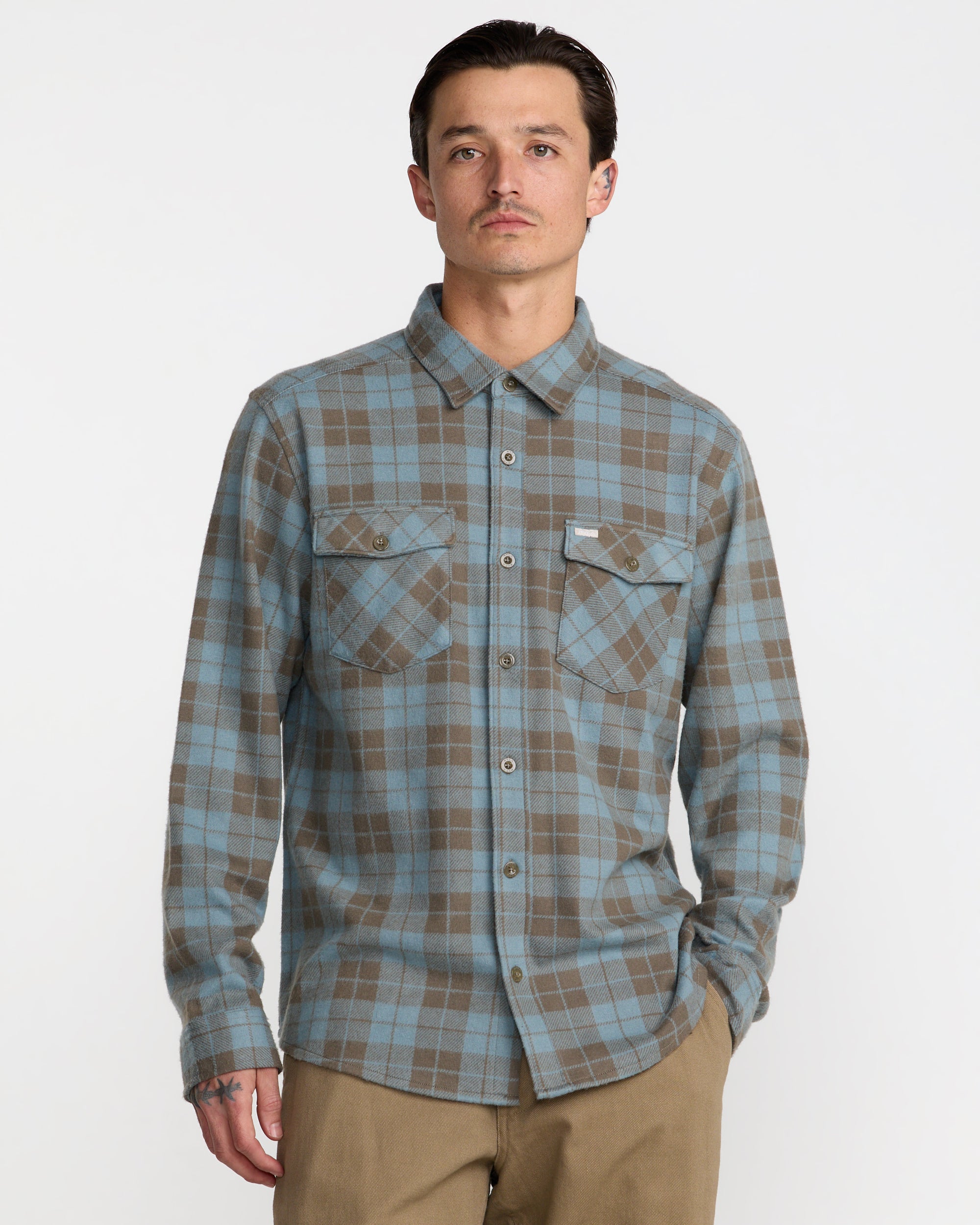 VAcancy Flannel Long Sleeve Shirt - RVCA