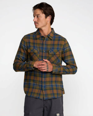 RVCA Dayshift Thermal Henley Hoodie - Men's Sweatshirts in Grey Heather RVCA Dayshift Thermal Henley Hoodie - Men's Sweatshirts in Grey Heather
