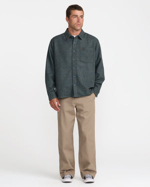 Dayshift Solid Flannel Long Sleeve Shirt