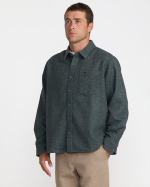 Dayshift Solid Flannel Long Sleeve Shirt