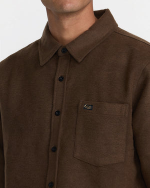 Dayshift Solid Flannel Long Sleeve Shirt