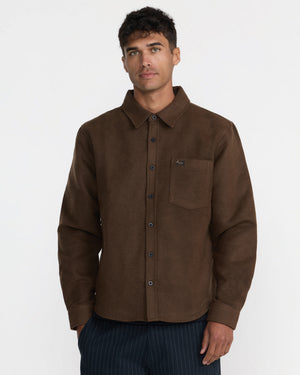Dayshift Solid Flannel Long Sleeve Shirt