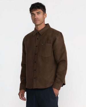 Dayshift Solid Flannel Long Sleeve Shirt