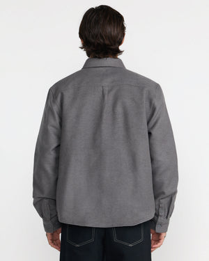 Dayshift Solid Flannel Long Sleeve Shirt