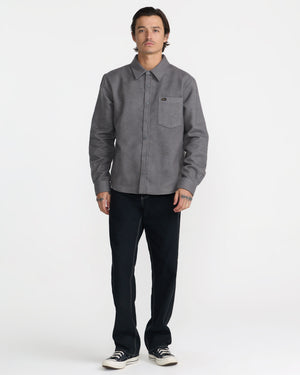 Dayshift Solid Flannel Long Sleeve Shirt