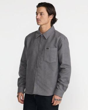 Dayshift Solid Flannel Long Sleeve Shirt