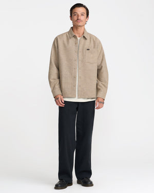 Dayshift Solid Flannel Long Sleeve Shirt