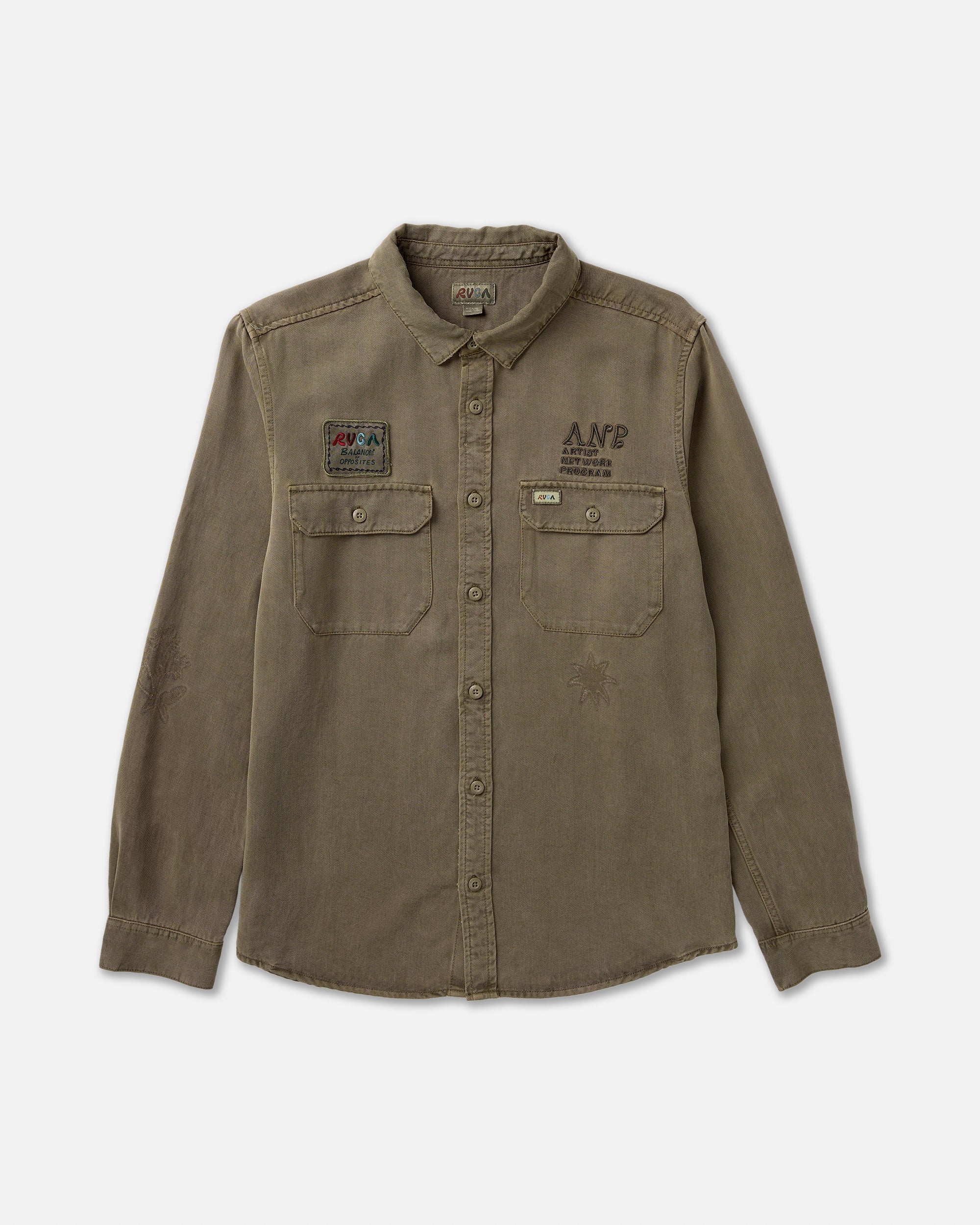 Mel G Moon Flower Long Sleeve Shirt - RVCA