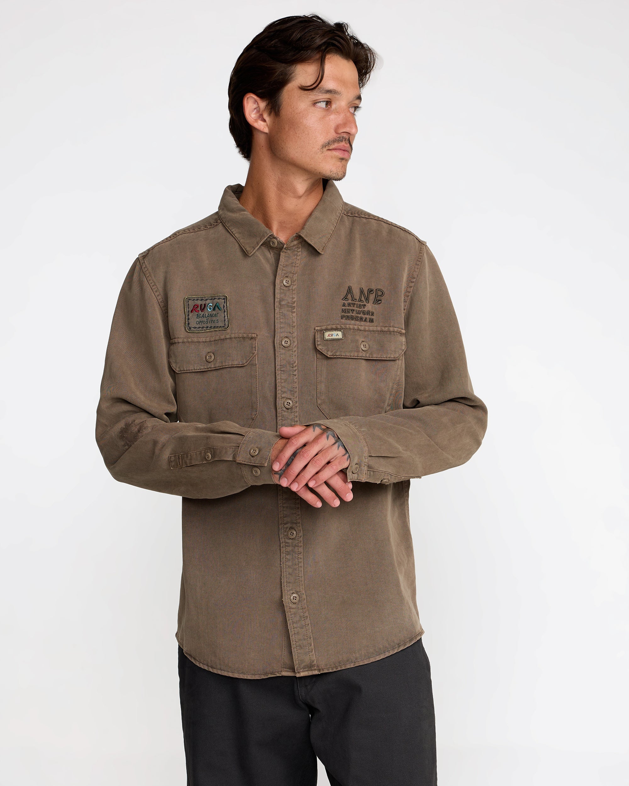 Mel G Moon Flower Long Sleeve Shirt - RVCA