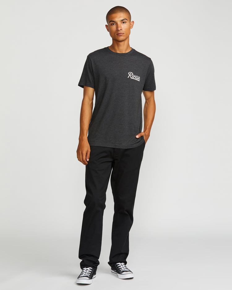 Script Sealed Short Sleeve Tee - Black