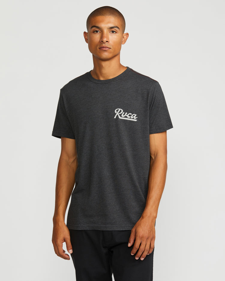 Script Sealed Short Sleeve Tee - Black