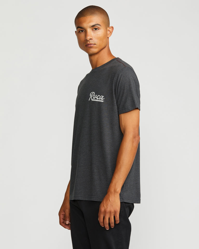 Script Sealed Short Sleeve Tee - Black