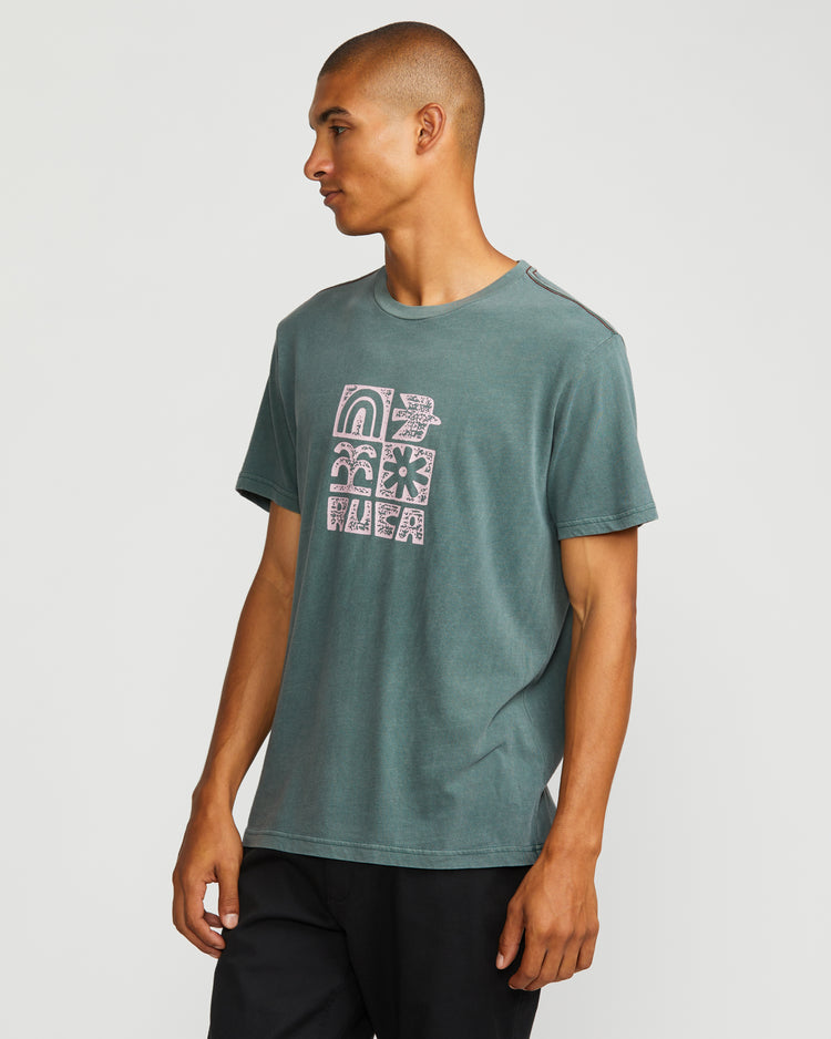 Mosaic Short Sleeve Tee - Balsam Green