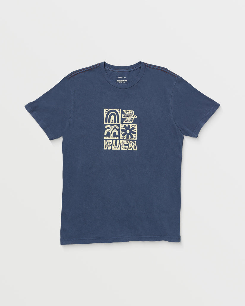 Mosaic Short Sleeve Tee - Moody Blue