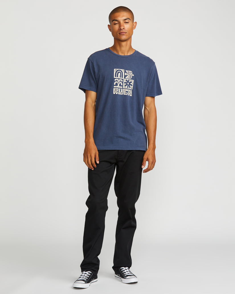 Mosaic Short Sleeve Tee - Moody Blue