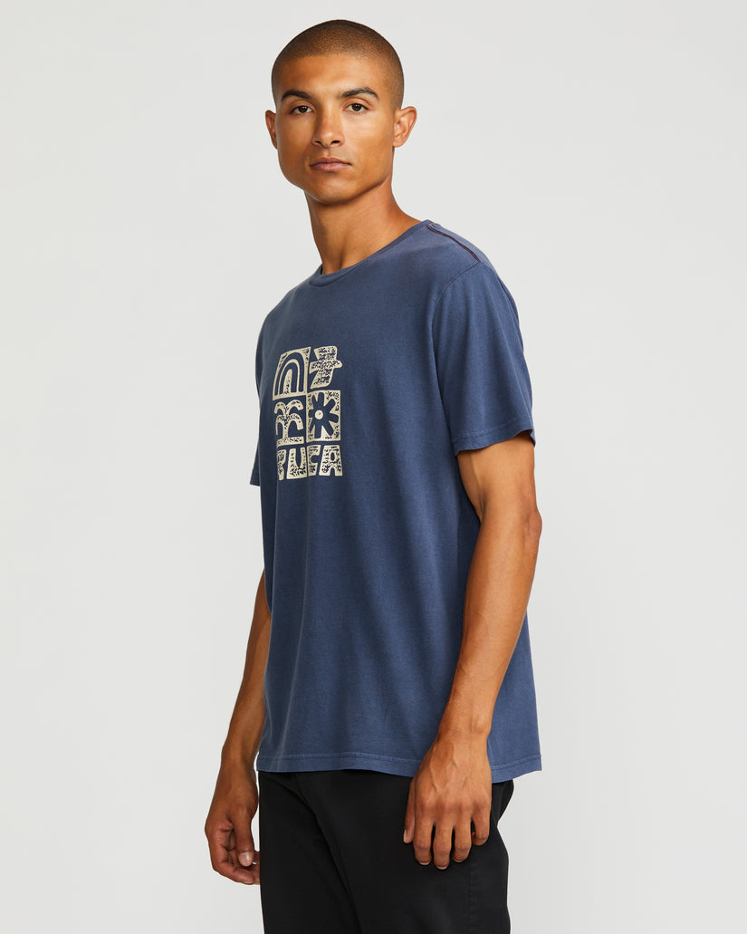 Mosaic Short Sleeve Tee - Moody Blue