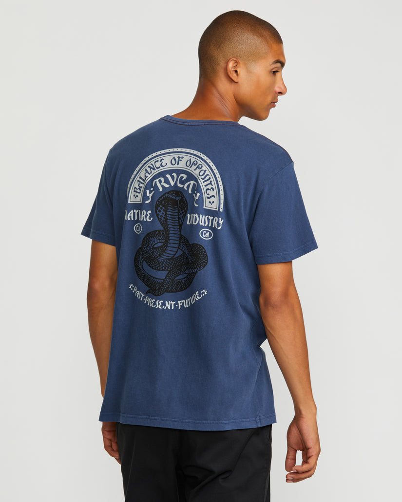 Snake Charmer Short Sleeve Tee - Moody Blue