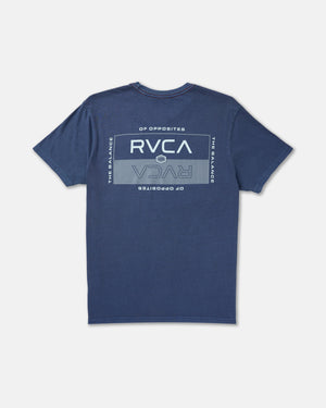 Double Bar Split Tee-RVCA