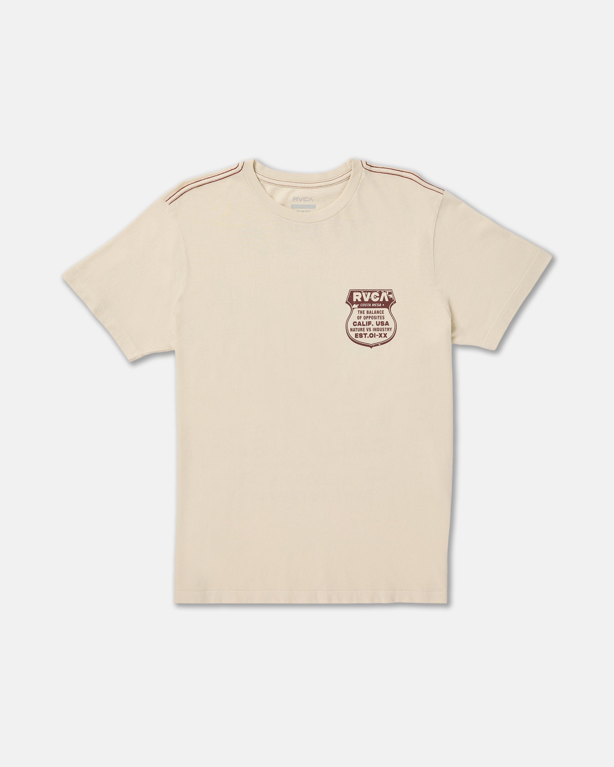 RVCA   ロゴワッペン トレーナー S ベージュ RVCA ベージュ スウェット トレーナー - メルカリ