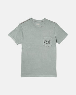 Contact Scripts Pocket Short Sleeve Tee - RVCA