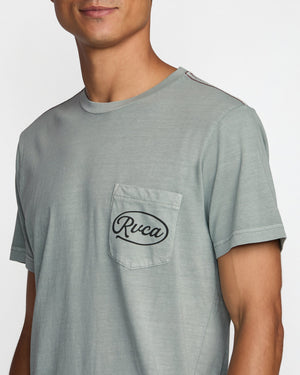 Contact Scripts Pocket Short Sleeve Tee - RVCA