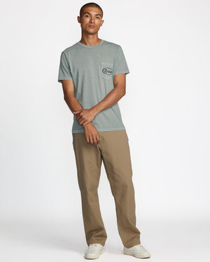 Contact Scripts Pocket Short Sleeve Tee - RVCA