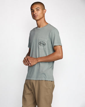 Contact Scripts Pocket Short Sleeve Tee - RVCA