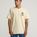 RVCA Serpent Short Sleeve Tee - Silver Bleach