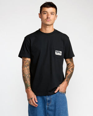 Big Cat Pocket Short Sleeve Tee - RVCA