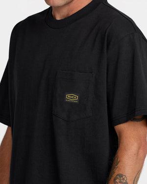 Americana Label Short Sleeve Pocket Tee