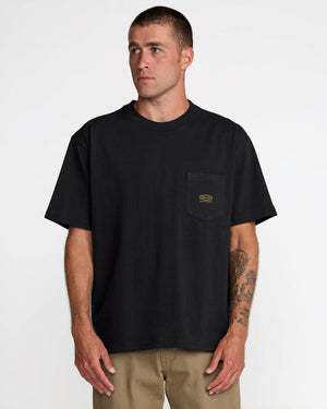 Americana Label Short Sleeve Pocket Tee